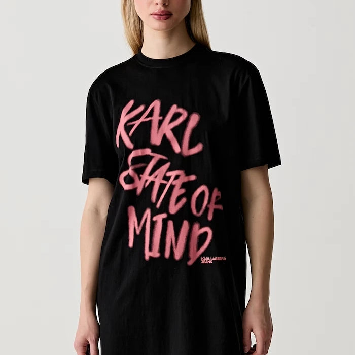 Karl Lagerfeld Jeans рокля от памук
