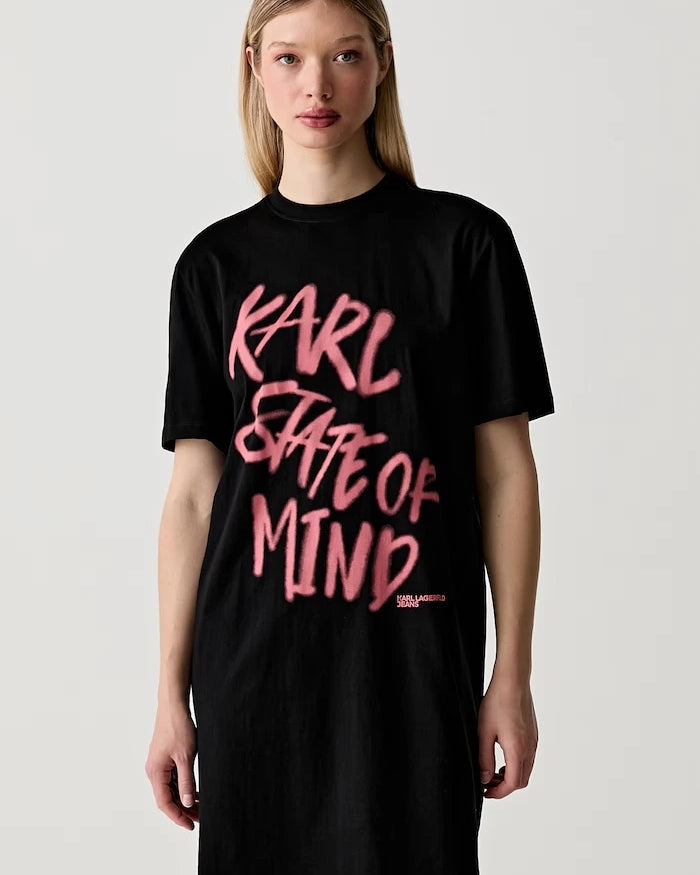 Karl Lagerfeld Jeans pamuk elbise