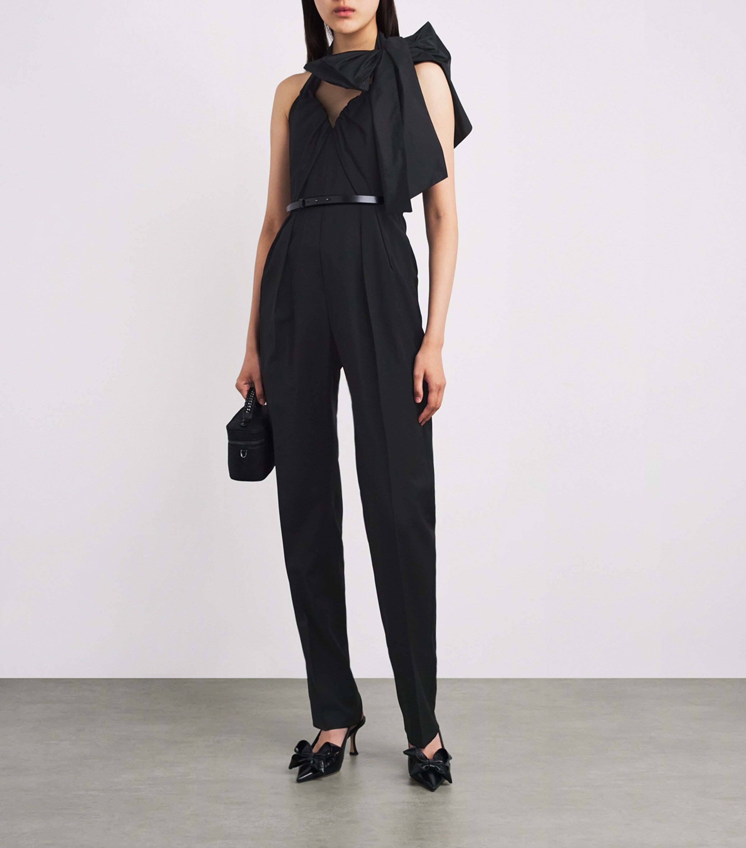 Max Mara Black Virgin Wool Jumpsuit