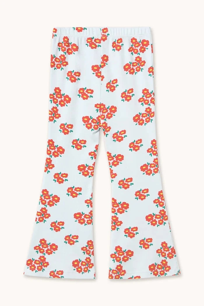 Детски панталон Tinycottons BLOSSOMS RIB PANT