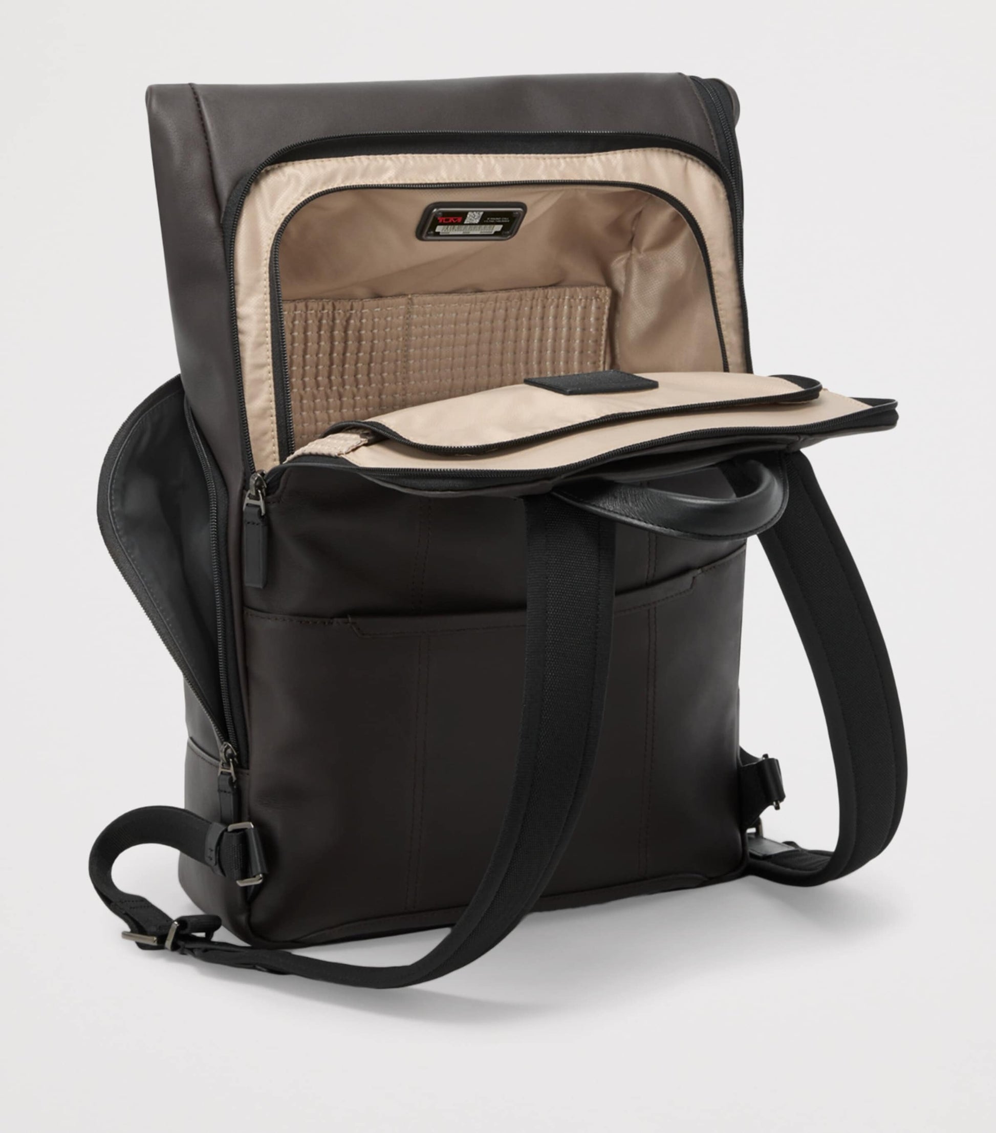 Tumi Leather Osborn Roll-Top Backpack