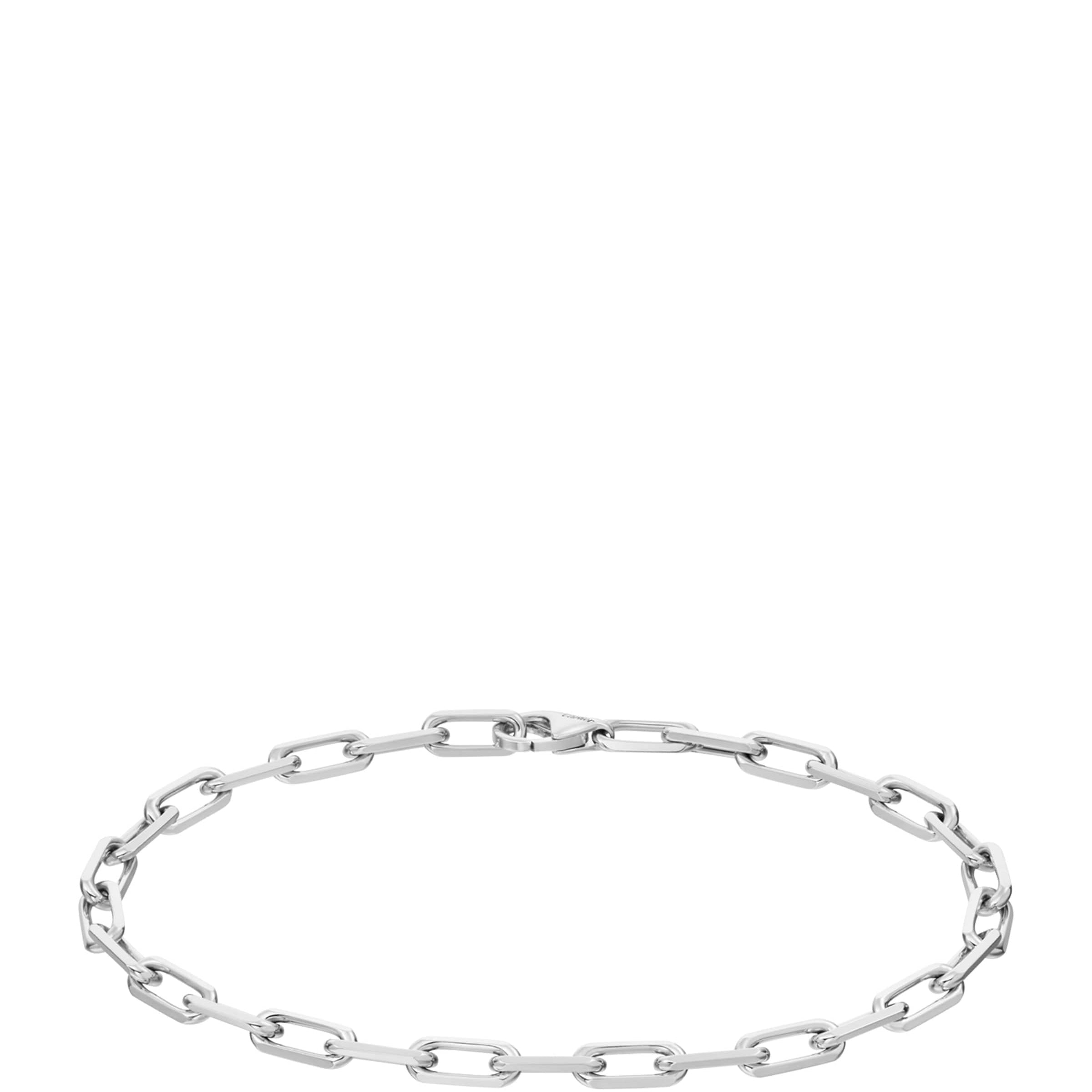 Small White Gold Santos de Cartier Chain Bracelet