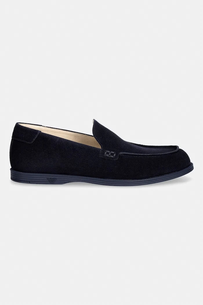Emporio Armani Erkek Süet Mokasen