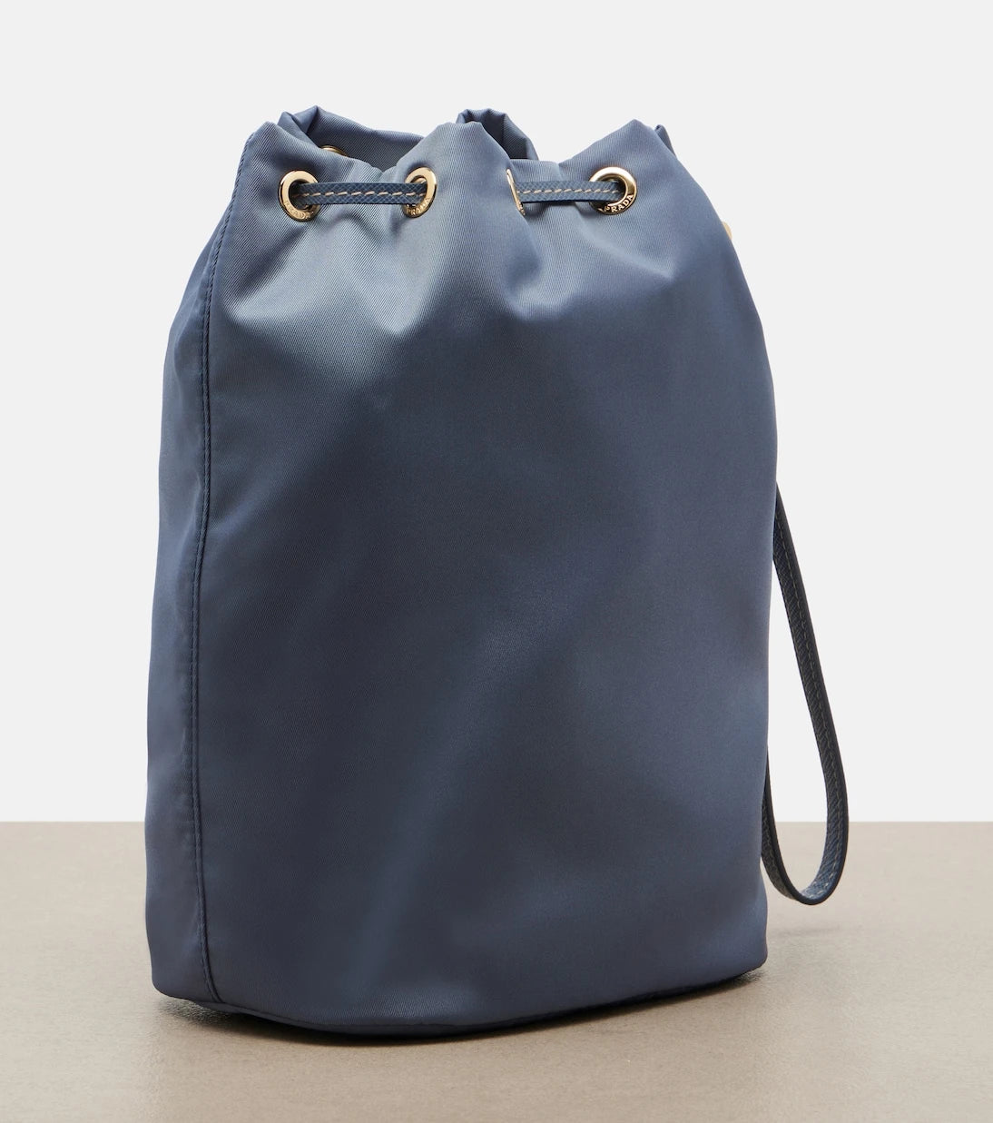 Prada - Re-Nylon leather-trimmed pouch