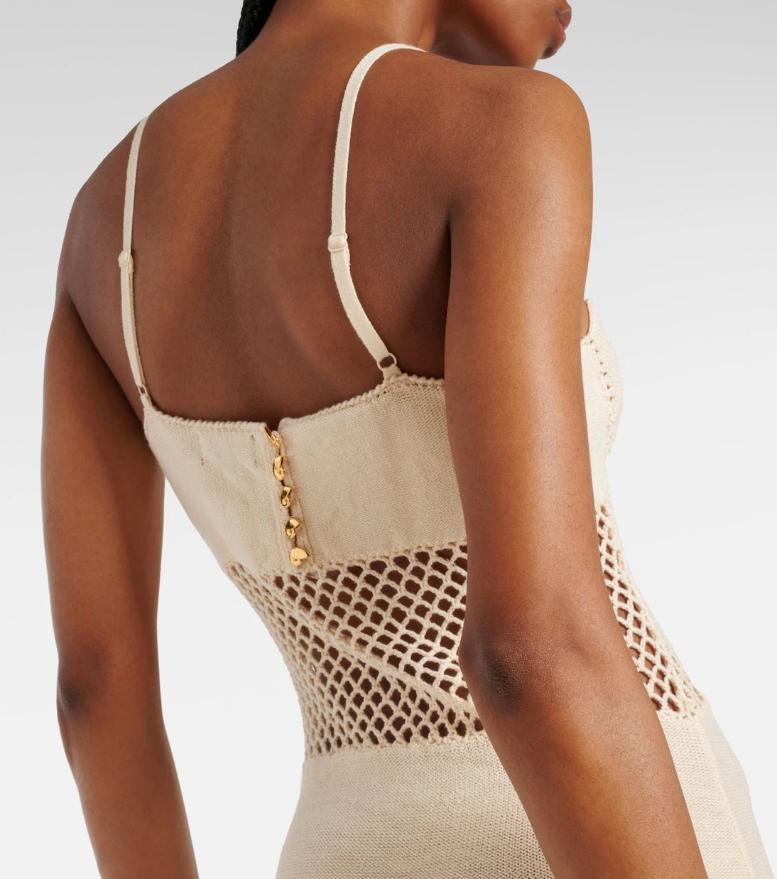 Staud - Tara cotton crochet maxi dress
