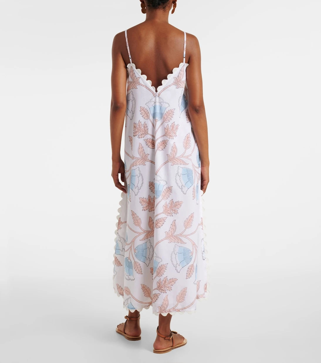 Juliet Dunn - Printed cotton slip dress