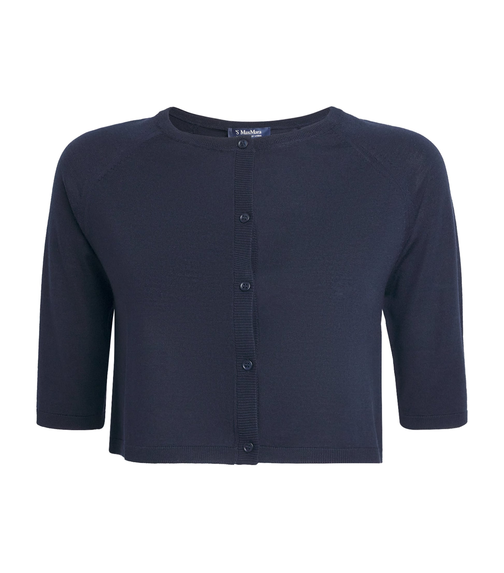 Max Mara Blue Virgin Wool Cardigan