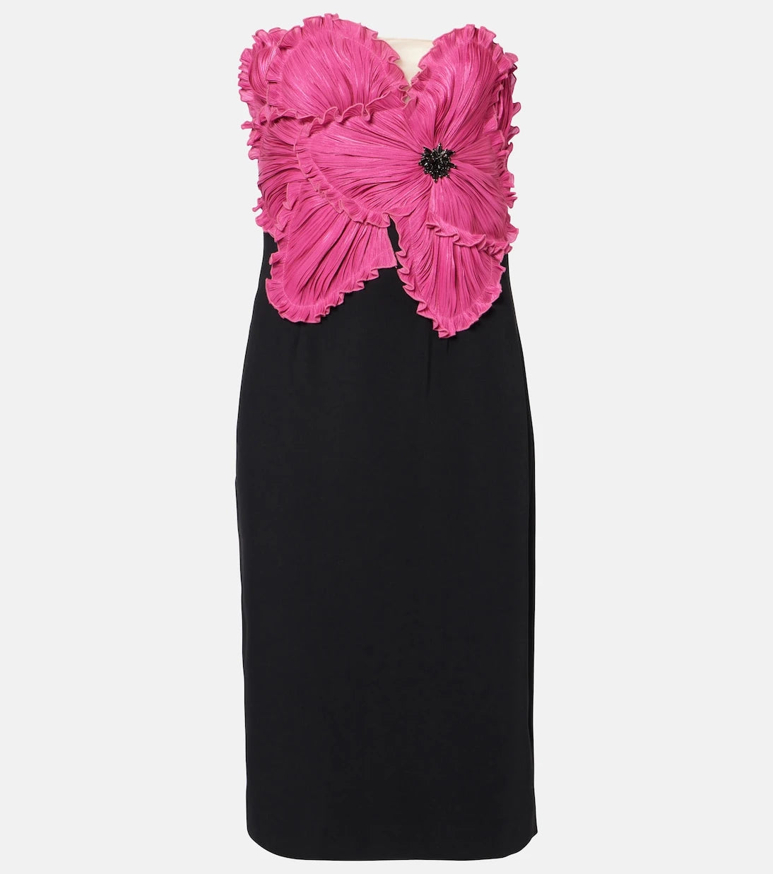 Costarellos - Callula crystal-embellished bustier dress