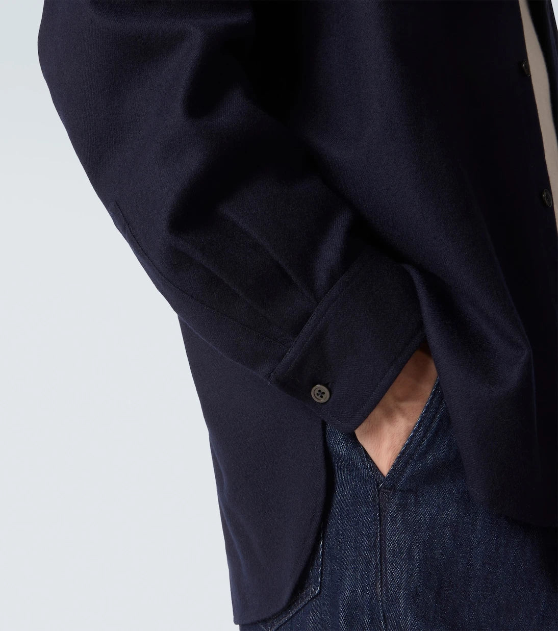 Dries Van Noten - Embroidered wool shirt