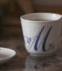 Porcelain Fluted Alphabet Mug