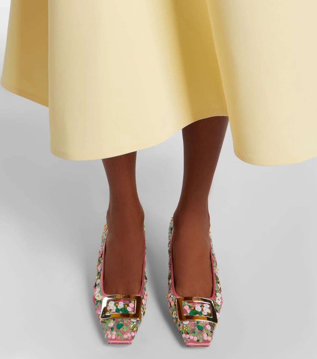 Roger Vivier - Belle Vivier beaded satin pumps