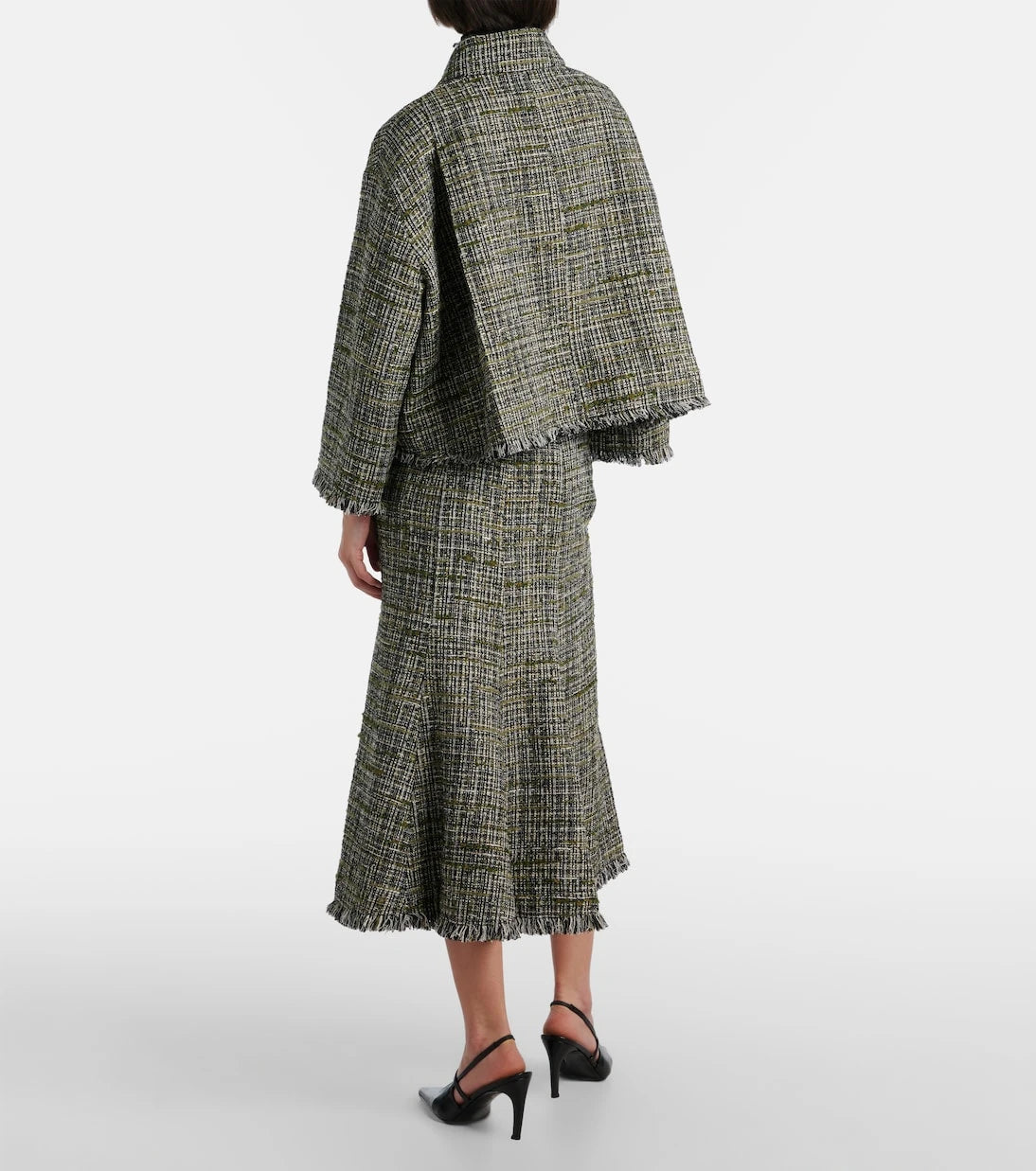 Erdem - Floral-appliqué tweed jacket