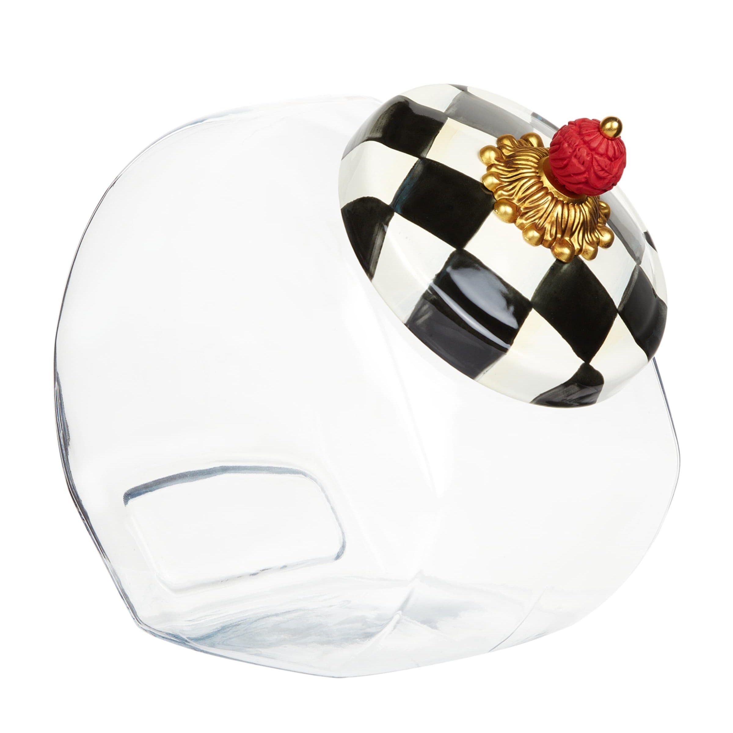 Courtly Check Cookie Jar