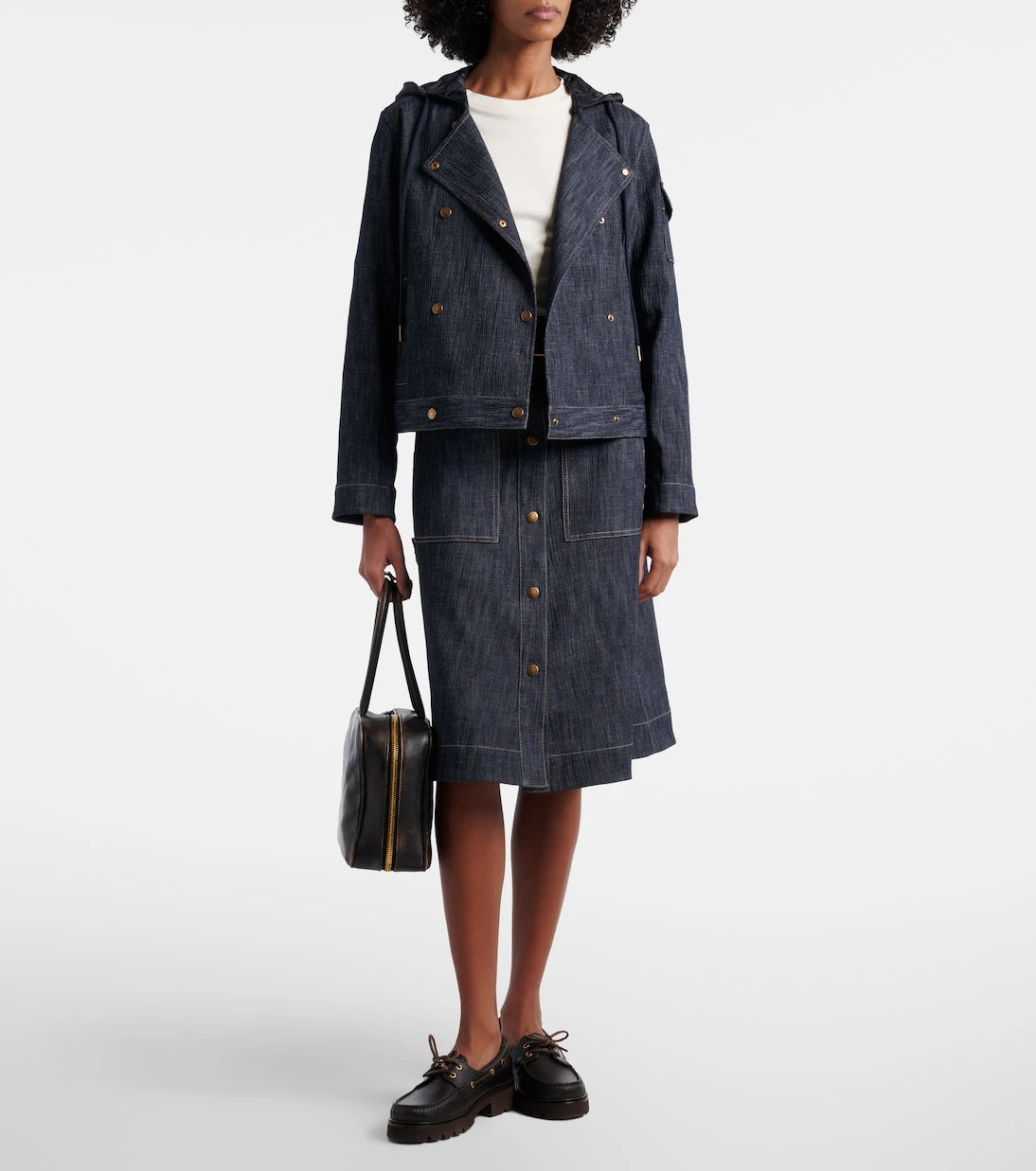 Moncler - Diervilla double-breasted denim jacket
