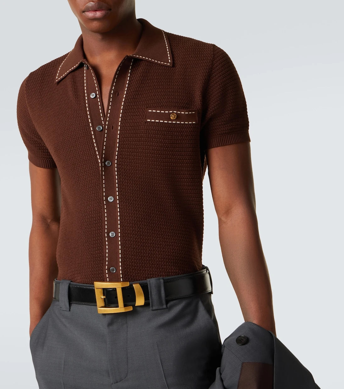 Versace - Cotton polo shirt
