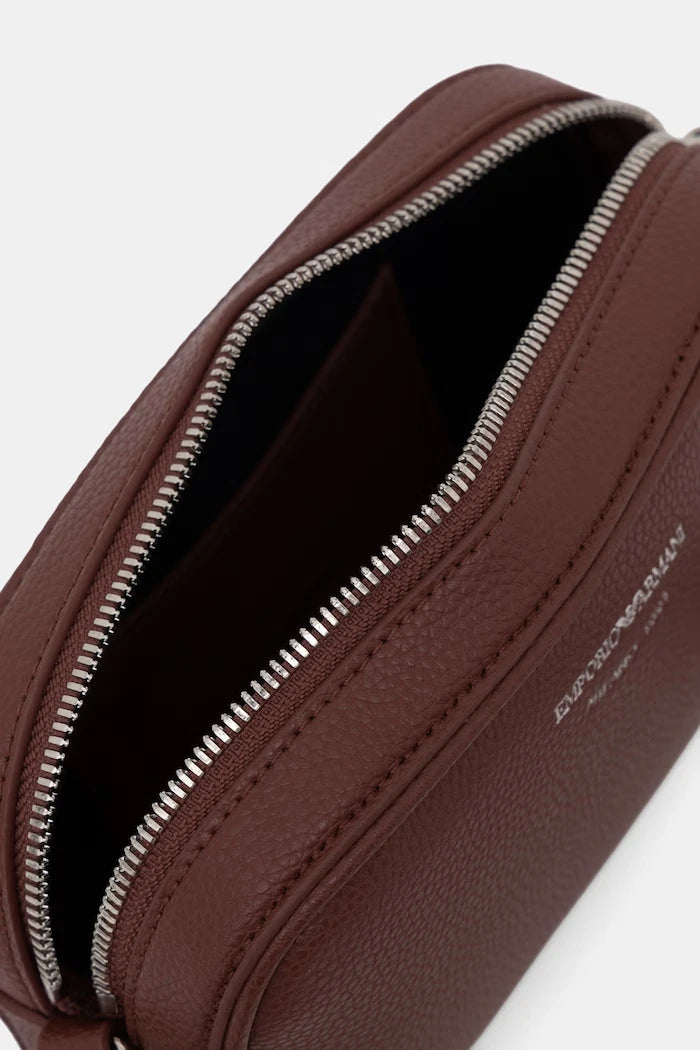 Emporio Armani suni deri çapraz askılı kadın çanta
