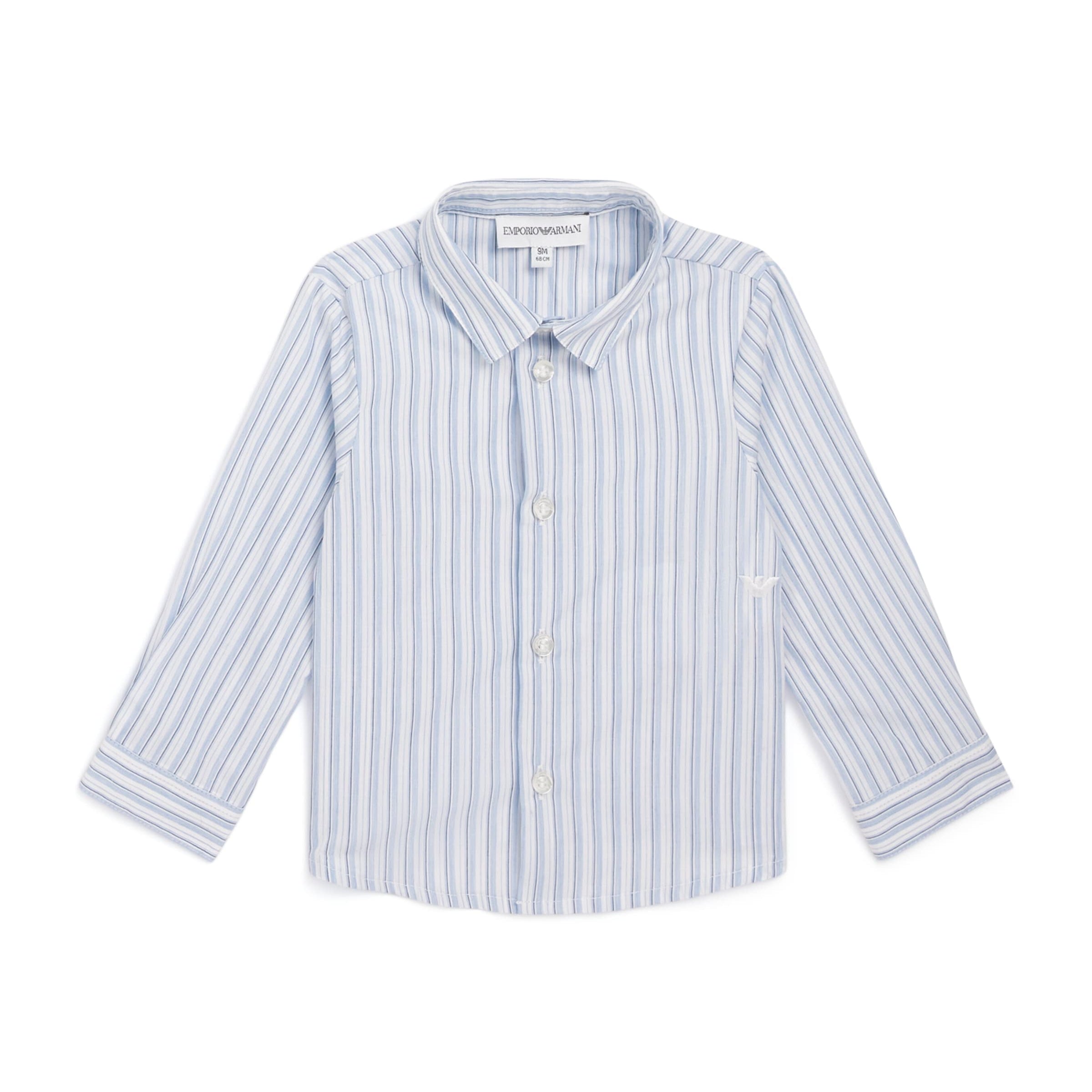 Emporio Armani Kids Cotton Stripe Shirt (6-36 Months)