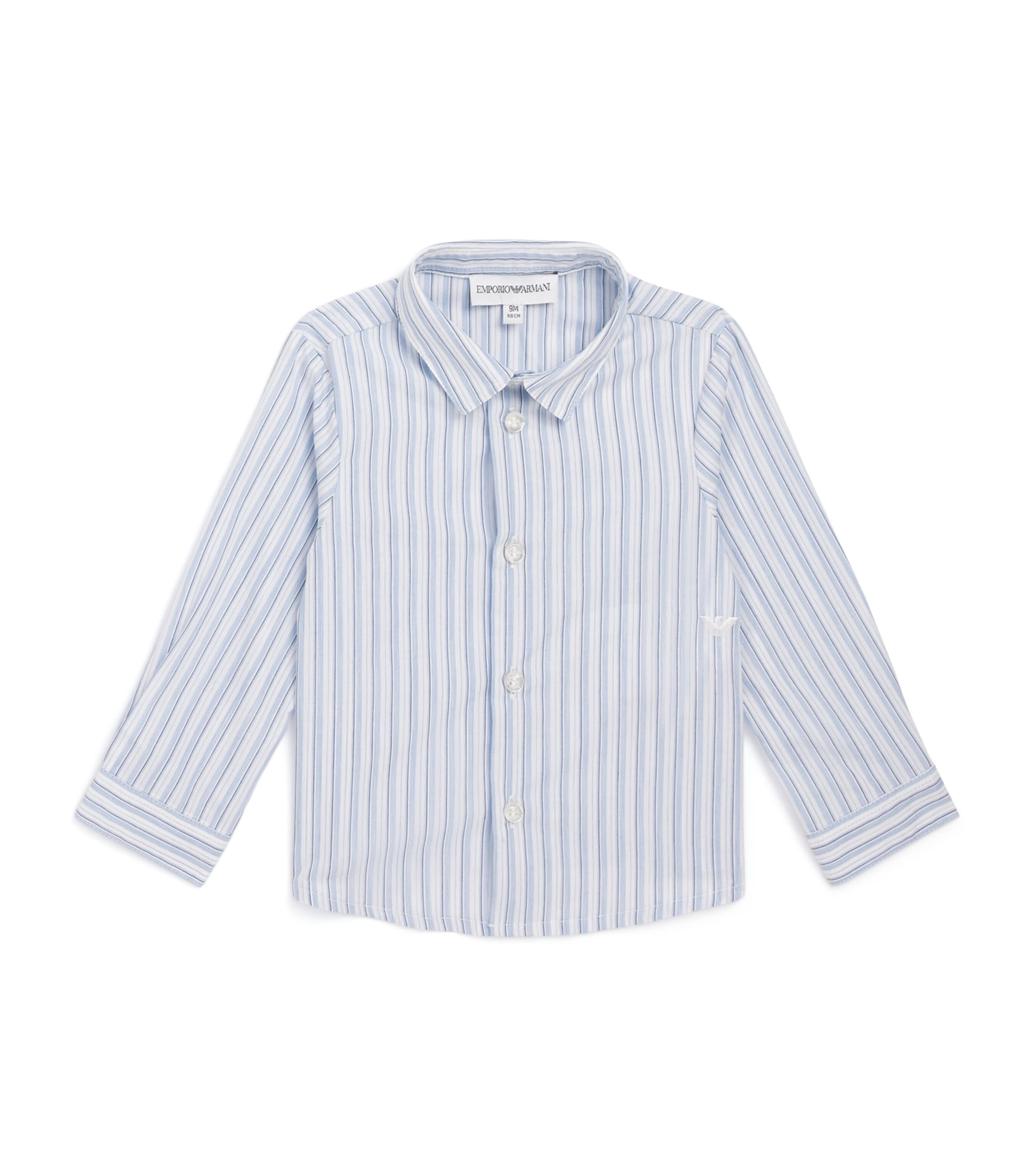 Emporio Armani Kids Cotton Stripe Shirt (6-36 Months)