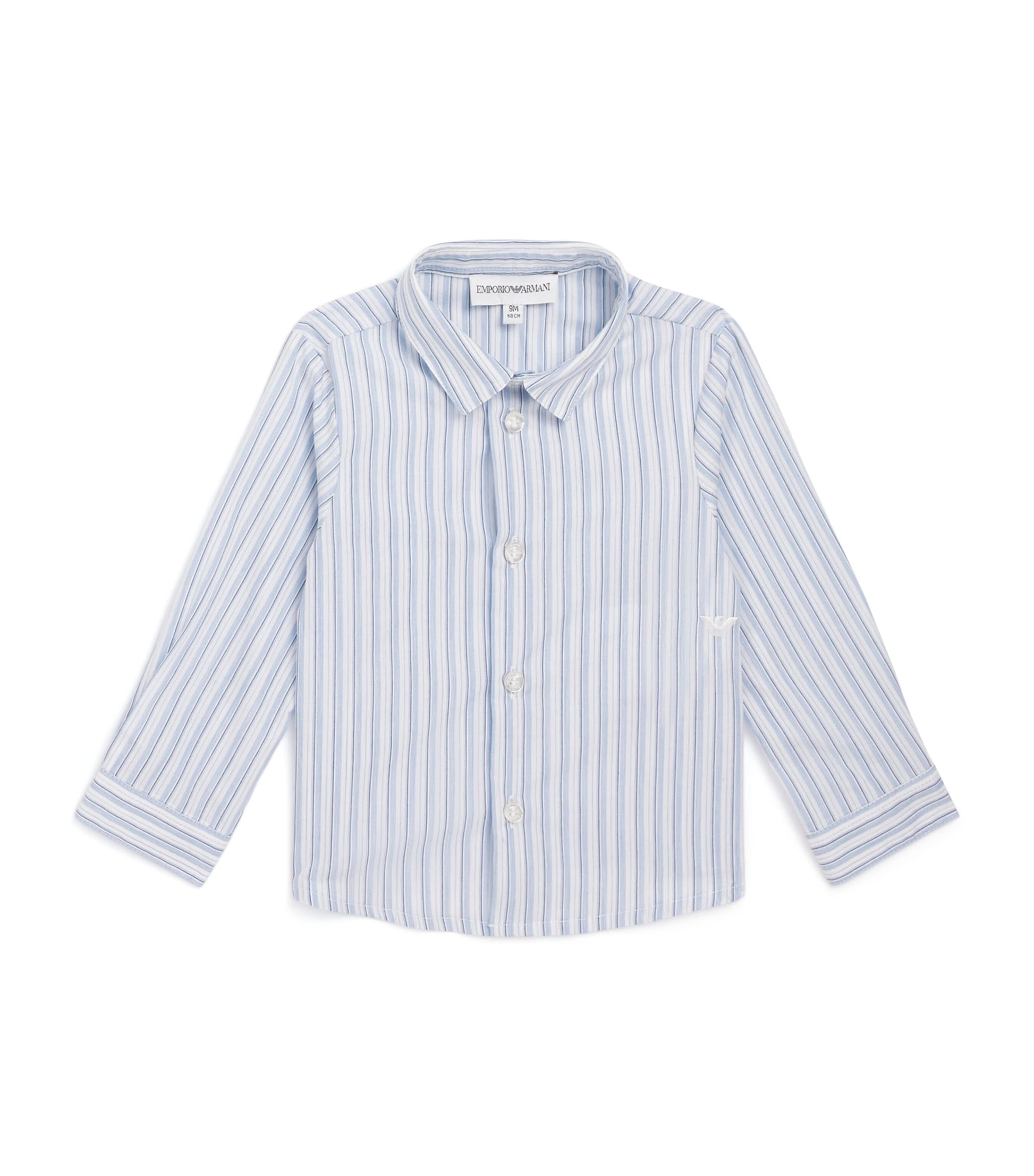 Emporio Armani Kids Cotton Stripe Shirt (6-36 Months)