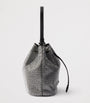 Prada Metallic Mini Crystal-Embellished Bucket Bag