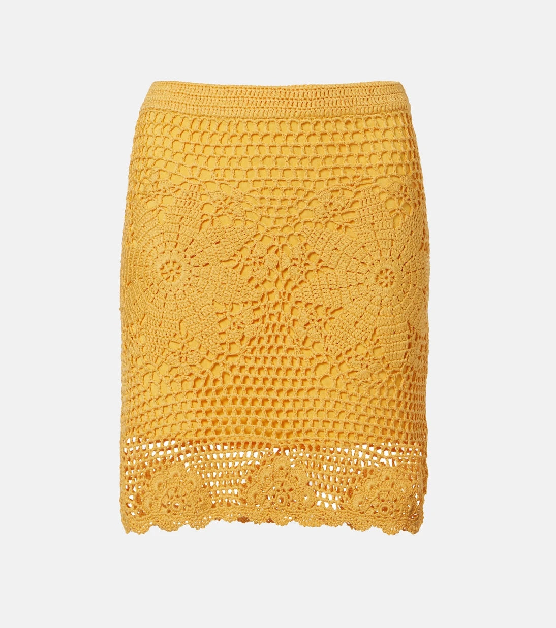 Simkhai - Agnes floral crochet cotton miniskirt