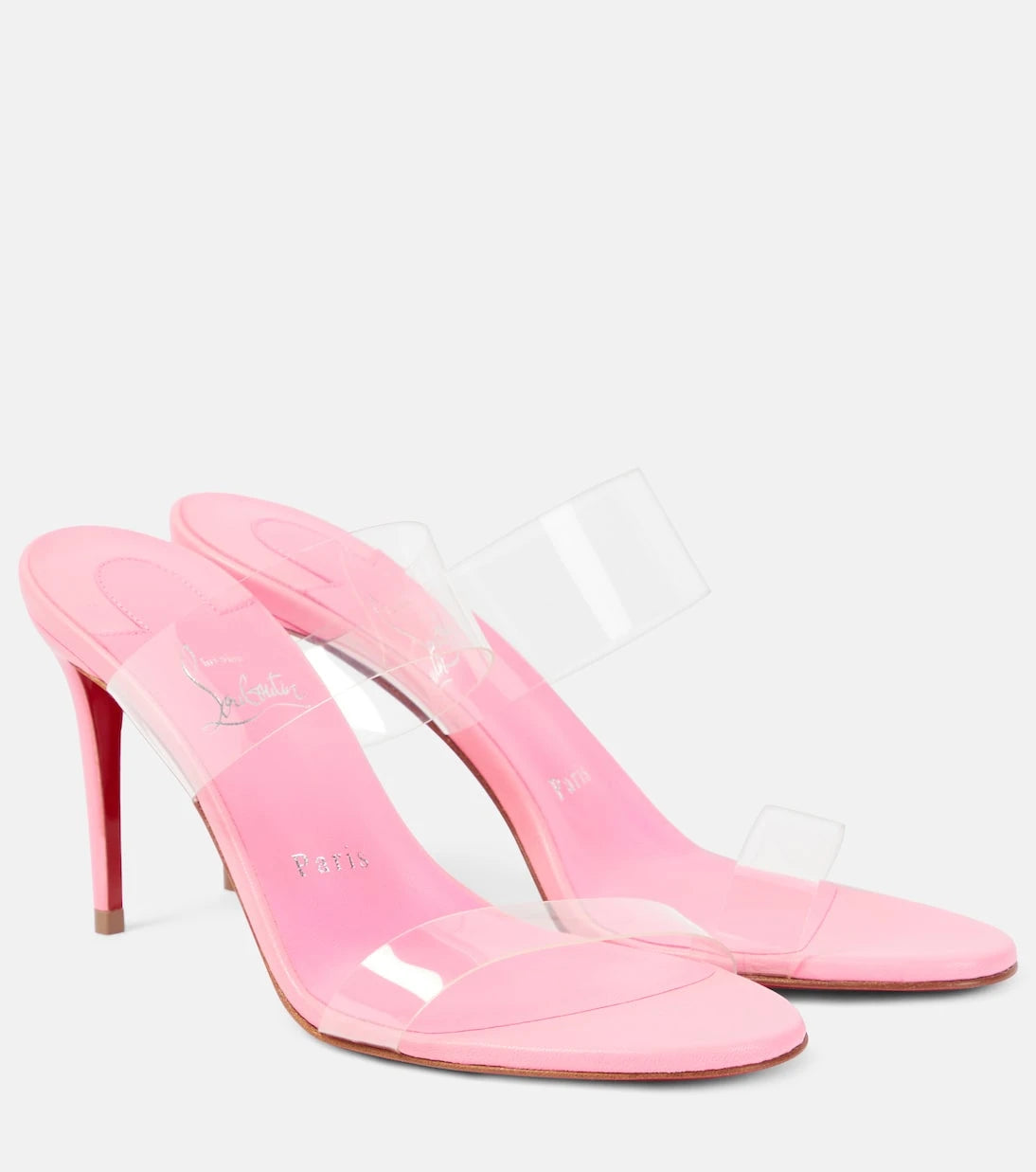 Christian Louboutin - Just Nothing 85 PVC mules