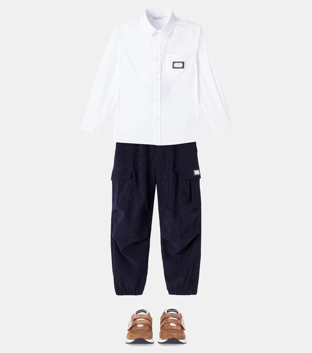 Dolce&Gabbana Kids - Logo cotton-blend shirt