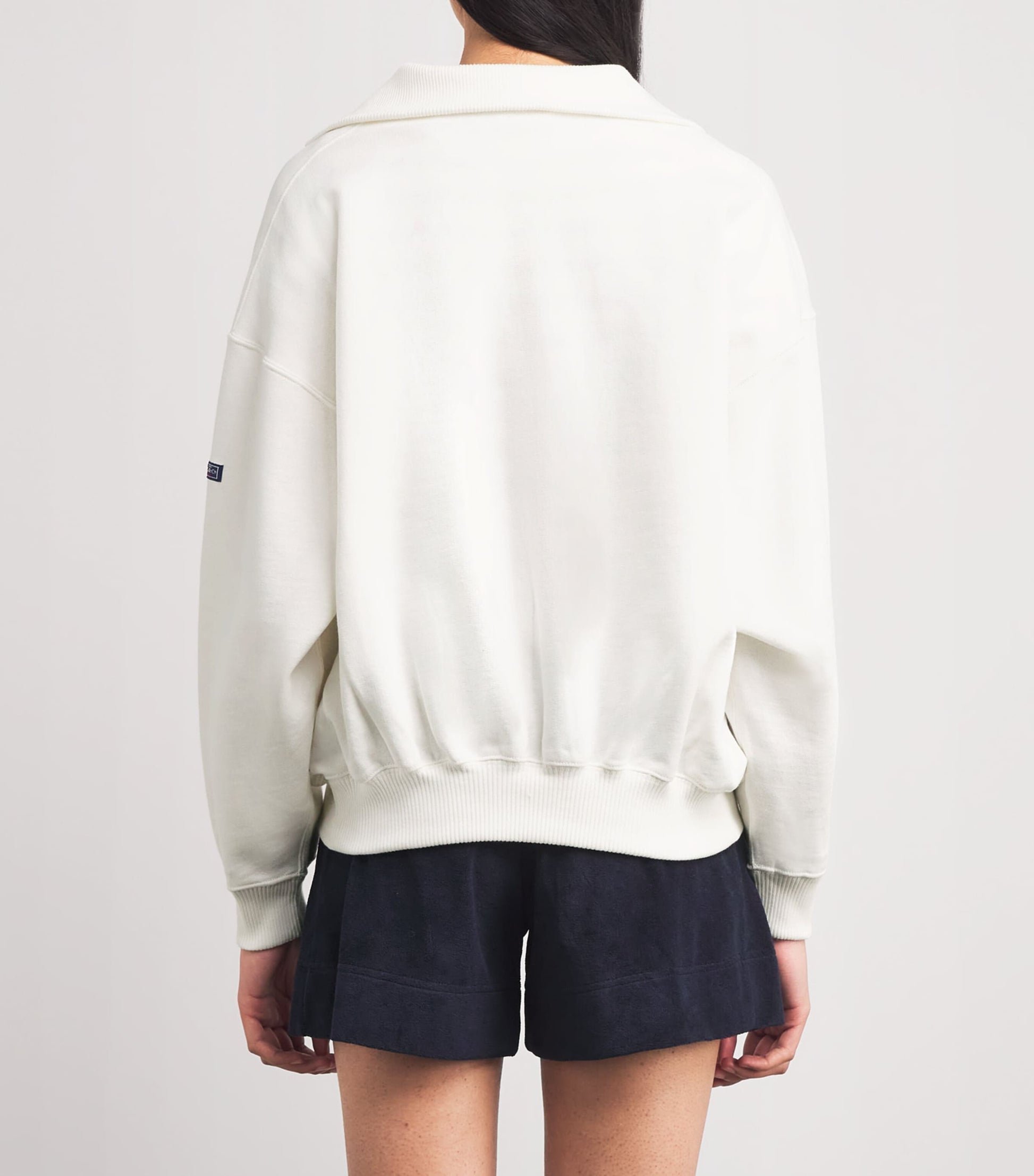Polo Ralph Lauren White Collared Sweatshirt
