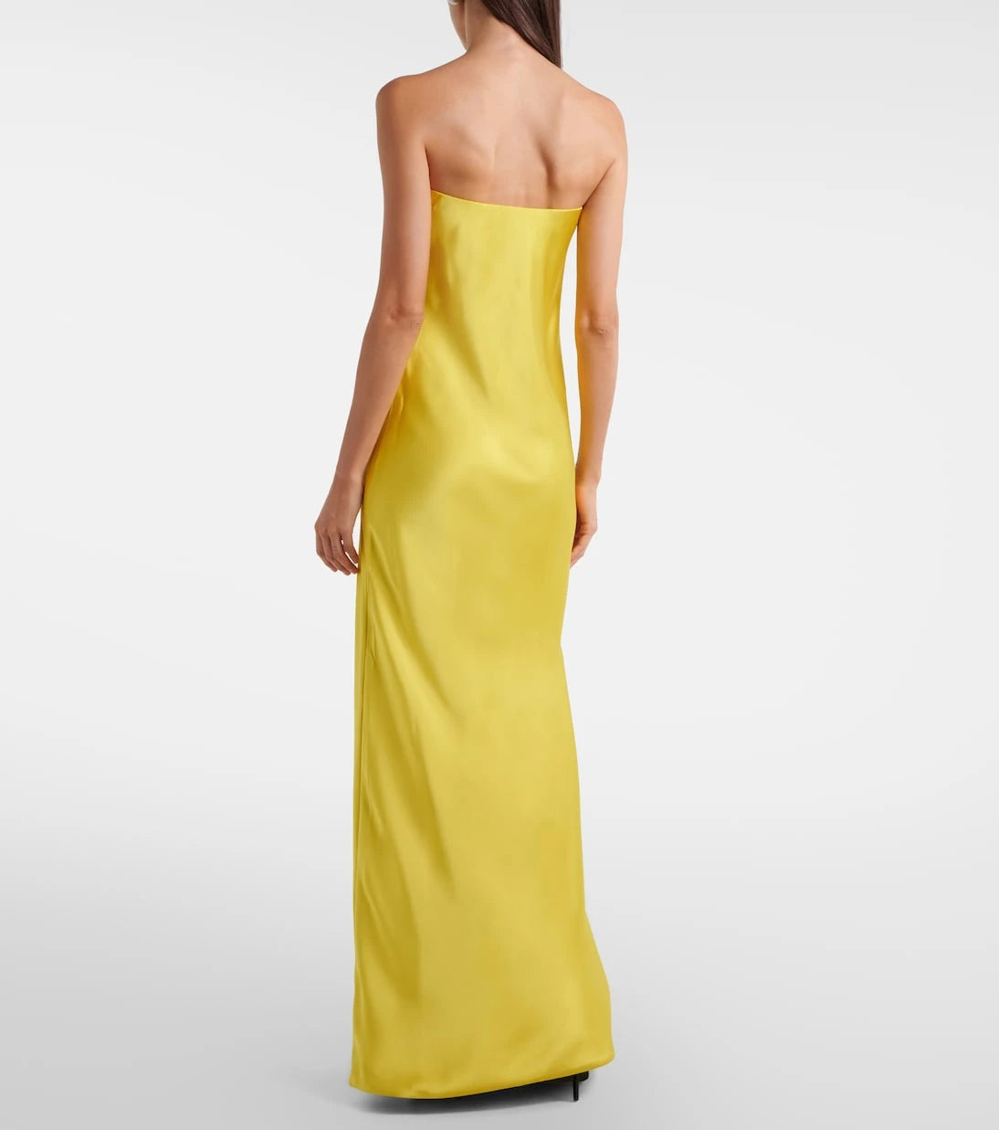 Norma Kamali - Bias off-shoulder satin gown