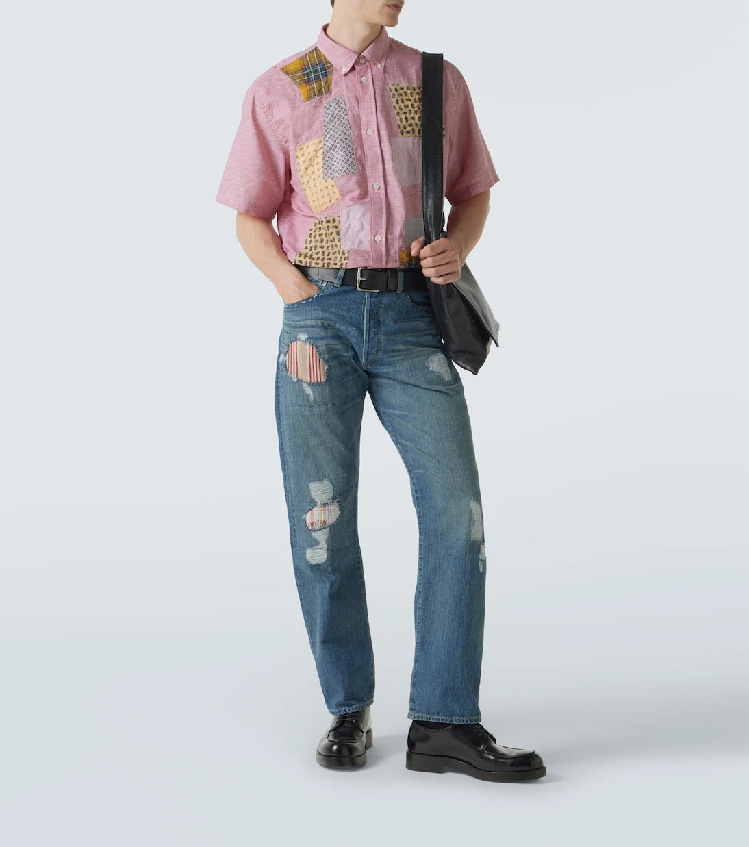 Junya Watanabe - بنطلون جينز بقصة مستقيمة من x Levi's® بتصميم خليط