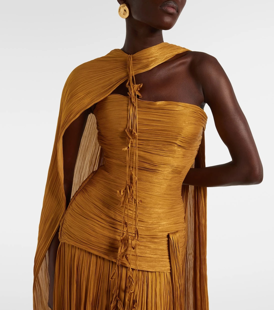 Marmar Halim - Peplum ruched gown