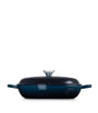 Enamelled Cast Iron Shallow Casserole Dish (30cm) BLUE