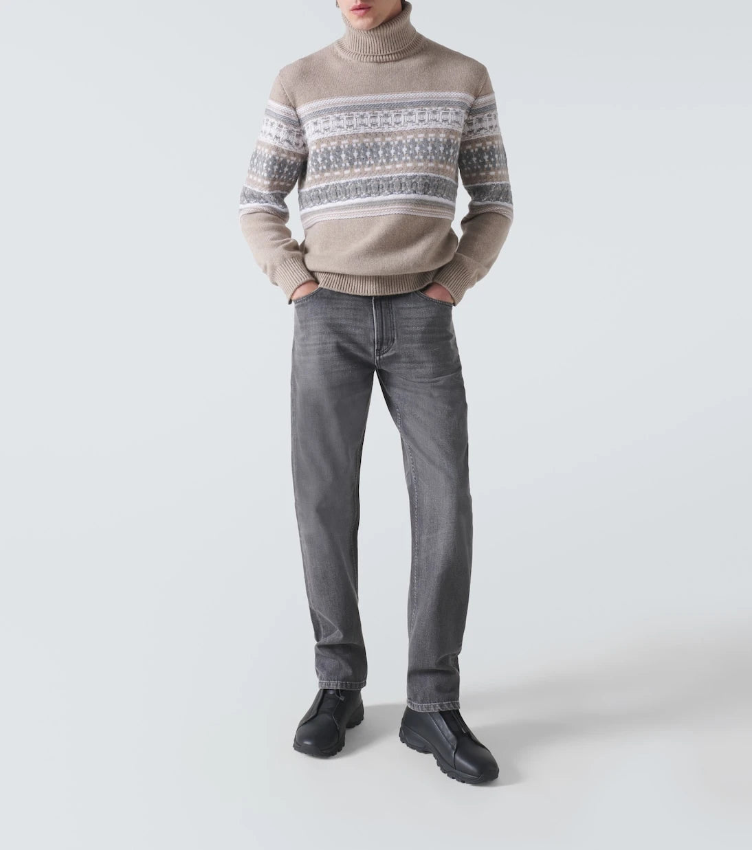 Zegna - Roccia faded straight jeans