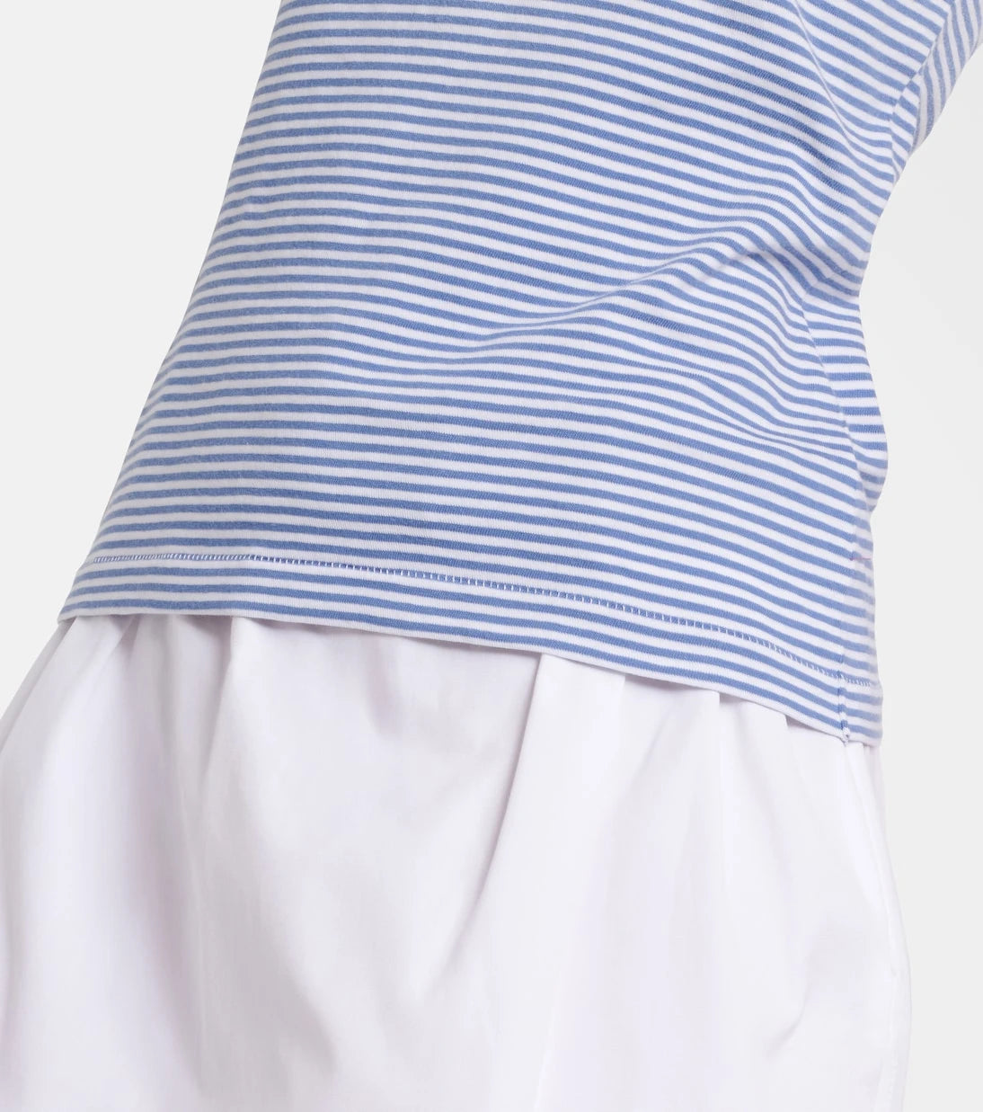 Prada - Striped cotton jersey tank top