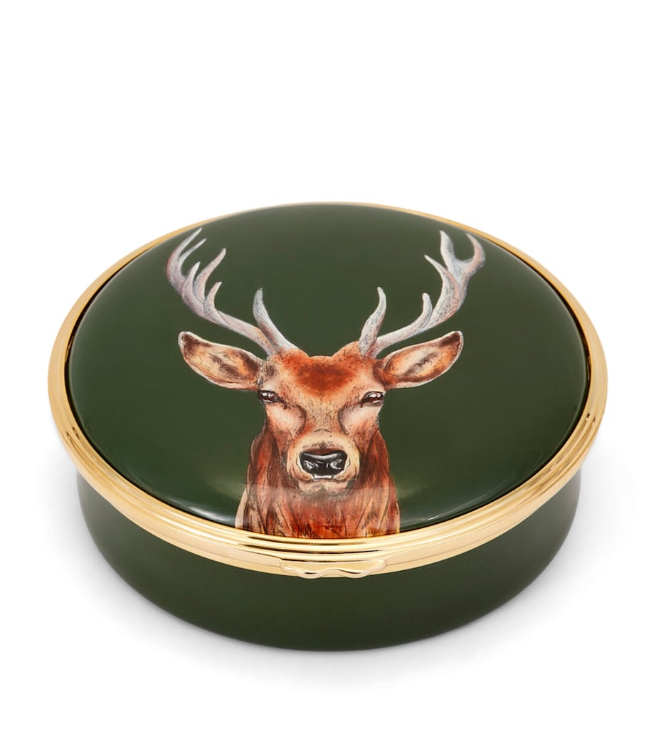 Enamel Woodland Wildlife Stag Box