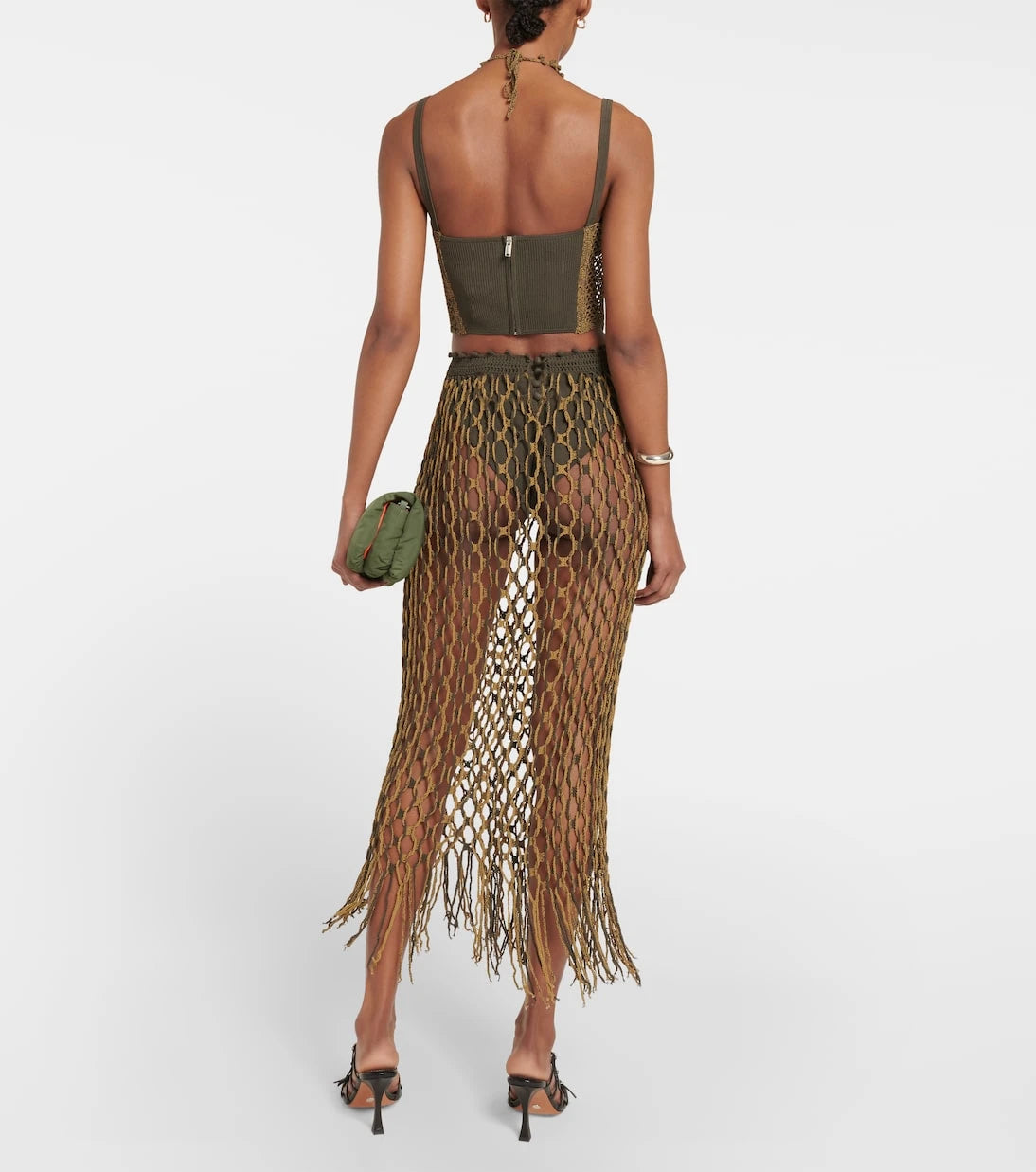 Dion Lee - Fishnet maxi skirt