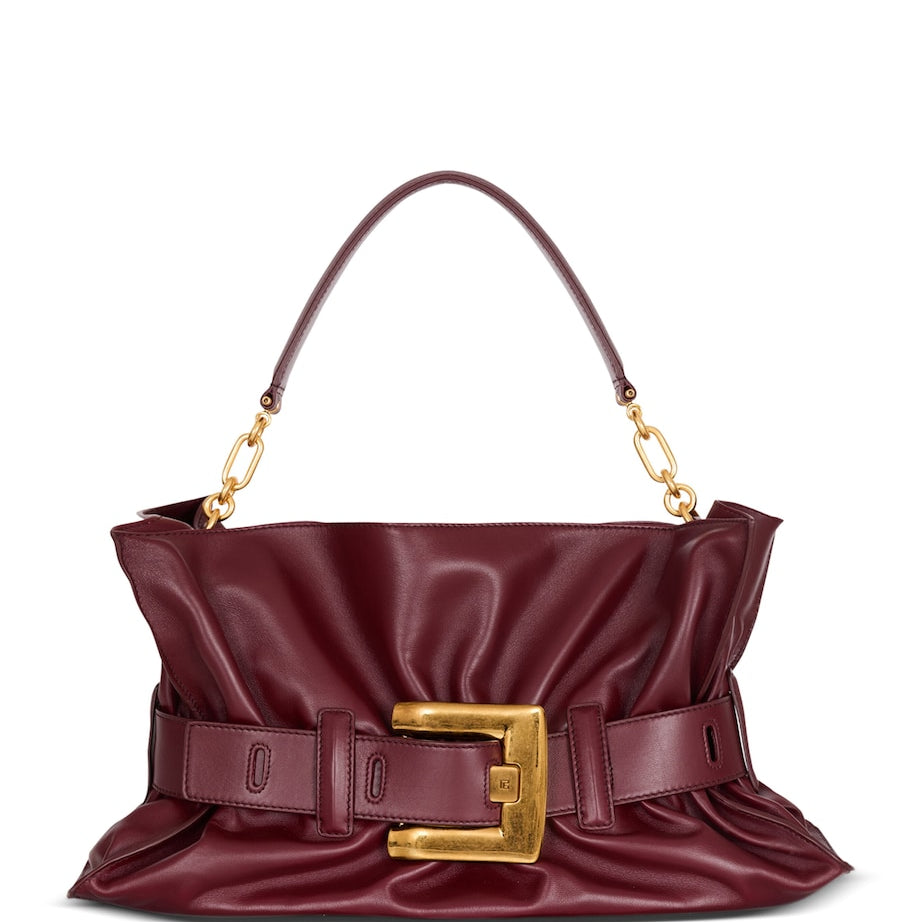 Balmain Medium Leather Anthem Shoulder Bag