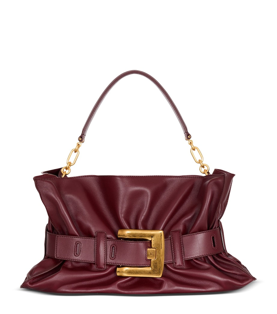 Balmain Medium Leather Anthem Shoulder Bag