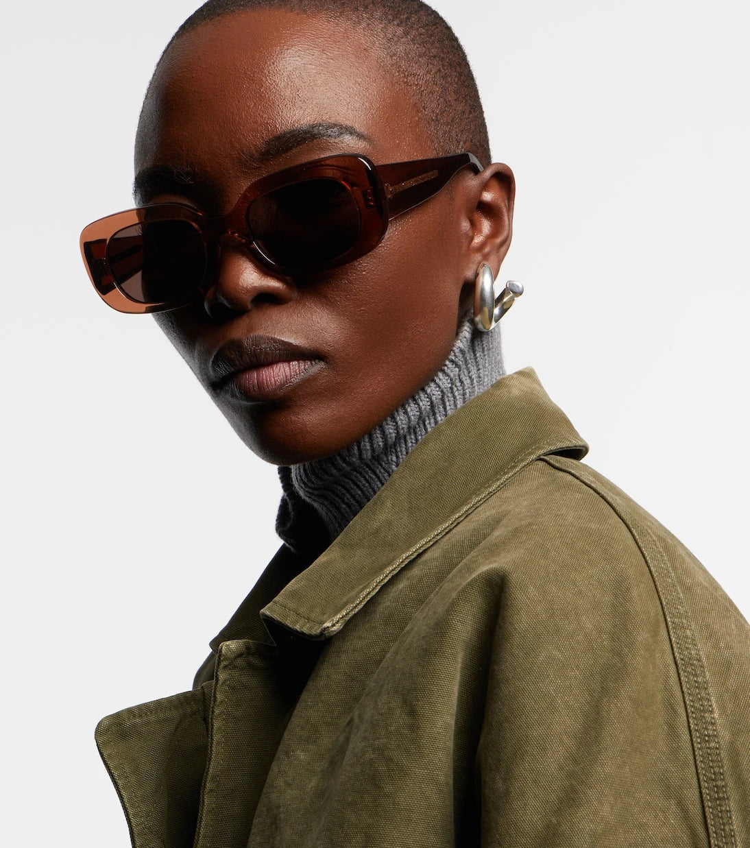 Celine Eyewear - Bold 3 Dots rectangular sunglasses