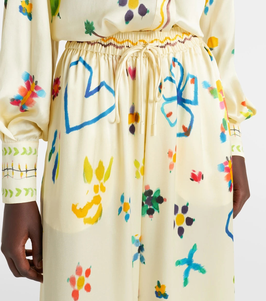 Alémais - Sidi floral silk palazzo pants