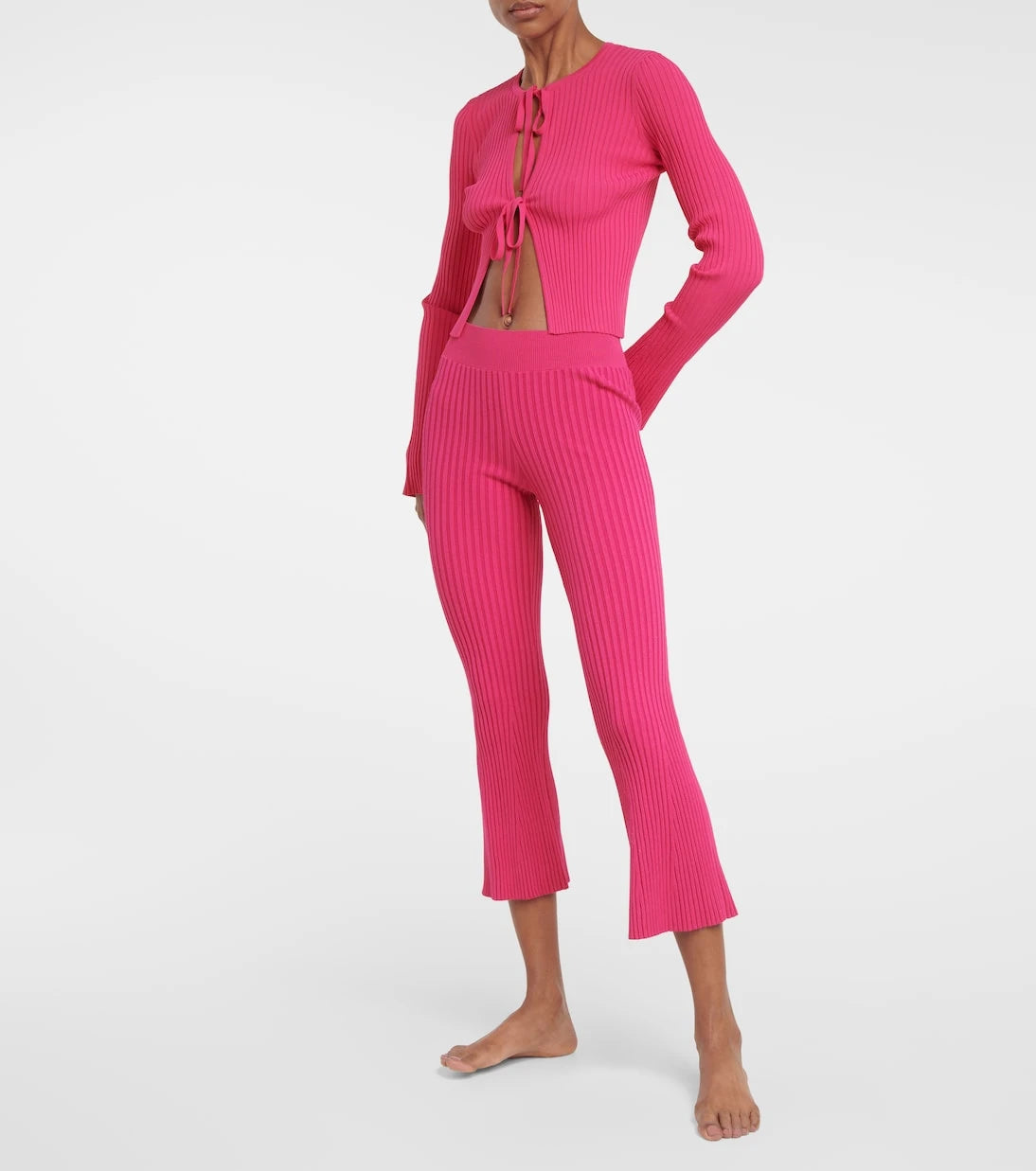 Live The Process - Atlas ribbed-knit cropped pants