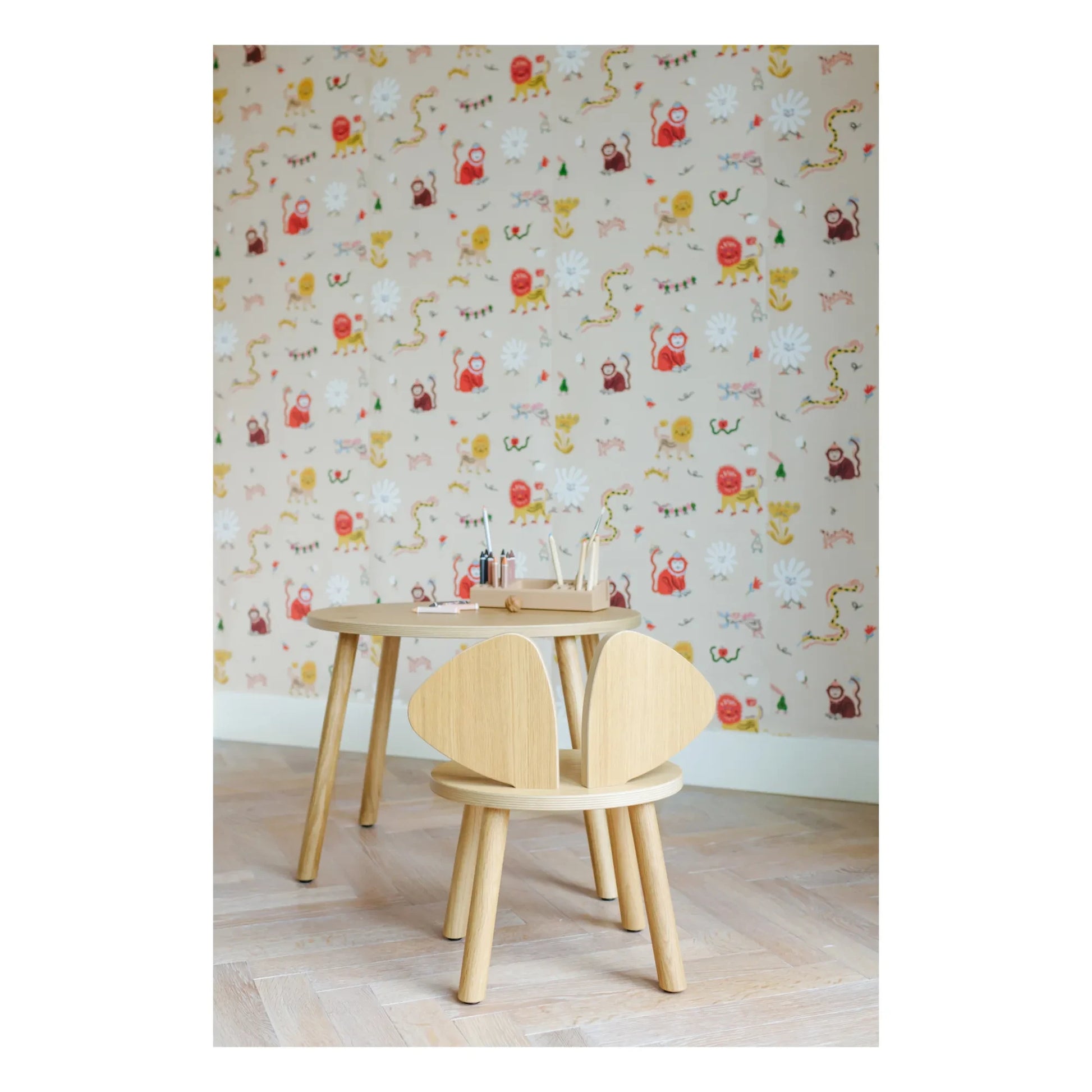 Nofred - Monkey Fun Wallpaper - Marie Assénat x Nofred | Beige