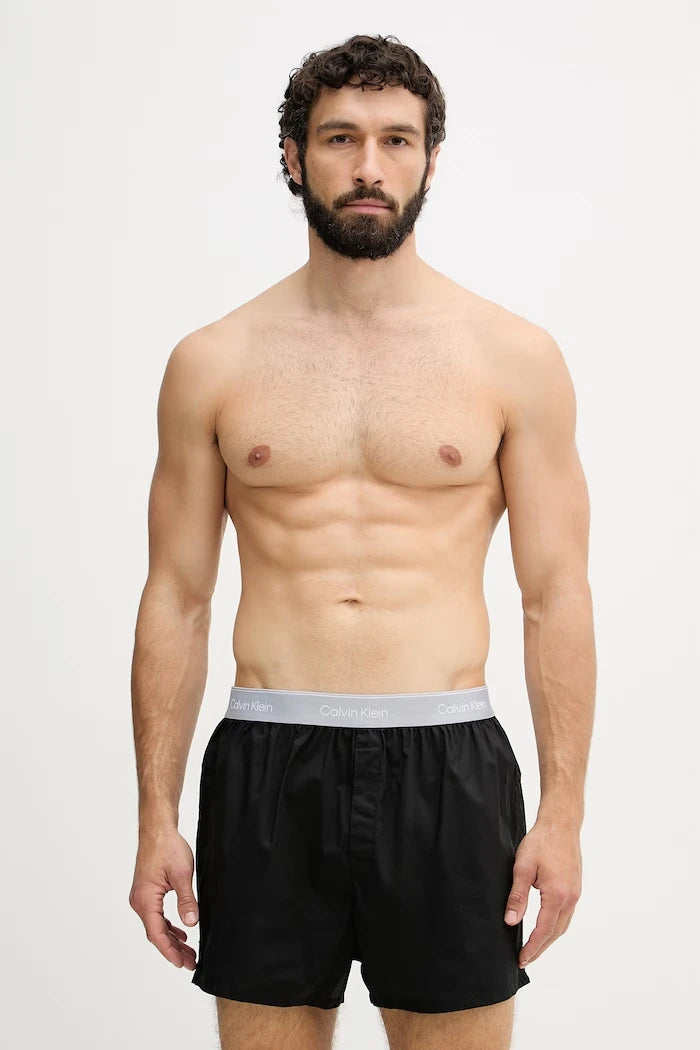 Calvin Klein Underwear erkek pamuklu elastanlı bol boxer 3’lü