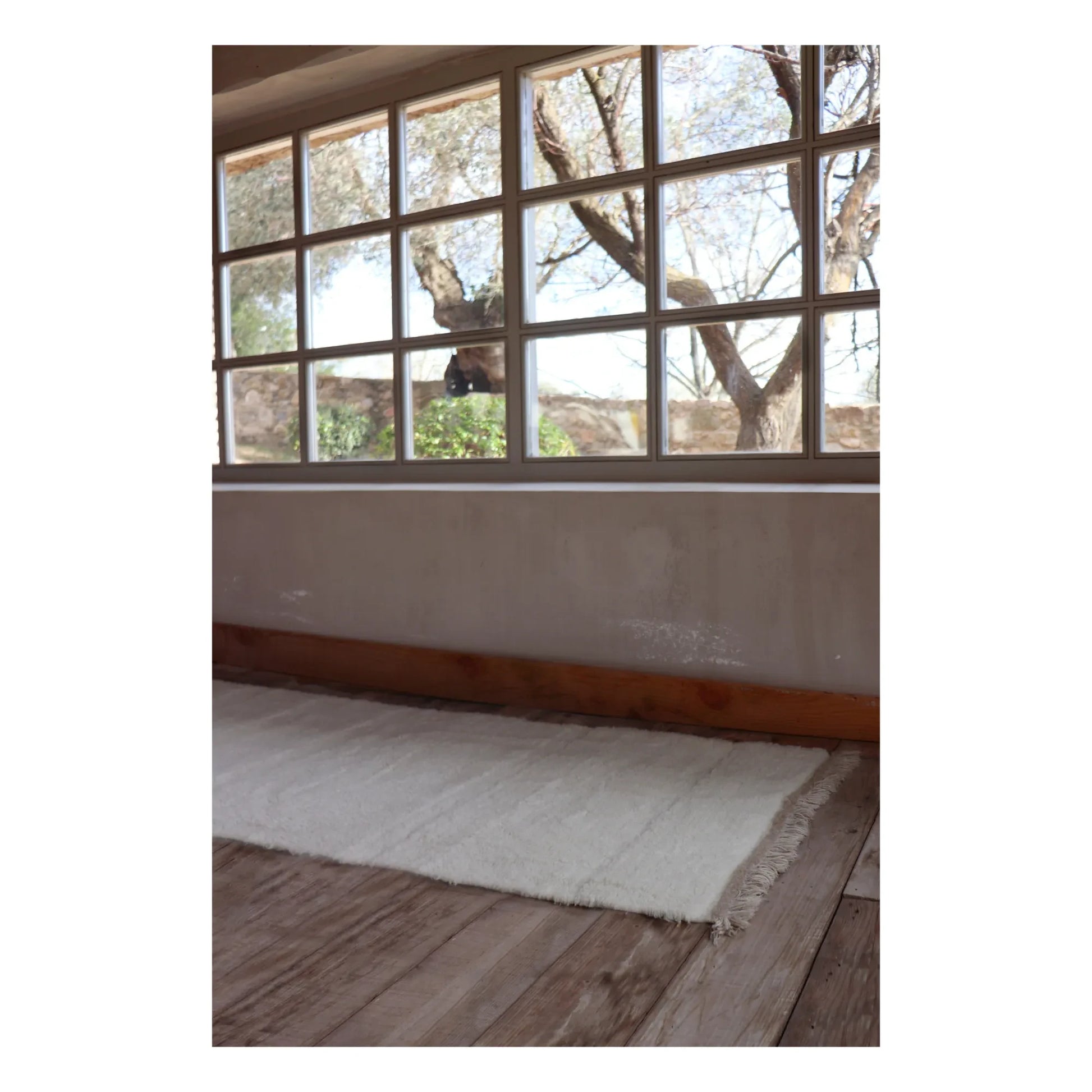Lorena Canals - Steppe Runner Rug | White
