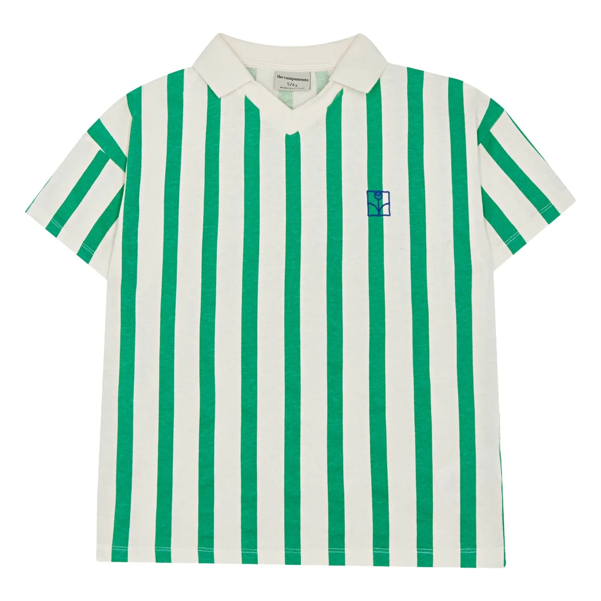 The Campamento - Oversize striped polo shirt | Green