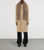 Burberry Beige Cashmere Check Happy Scarf
