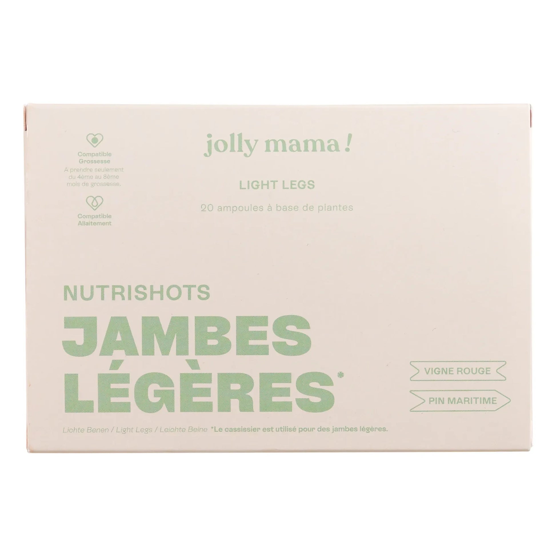 Jolly Mama - Nutrishots Light Legs Dietary supplement - 20 x 10 ml phials