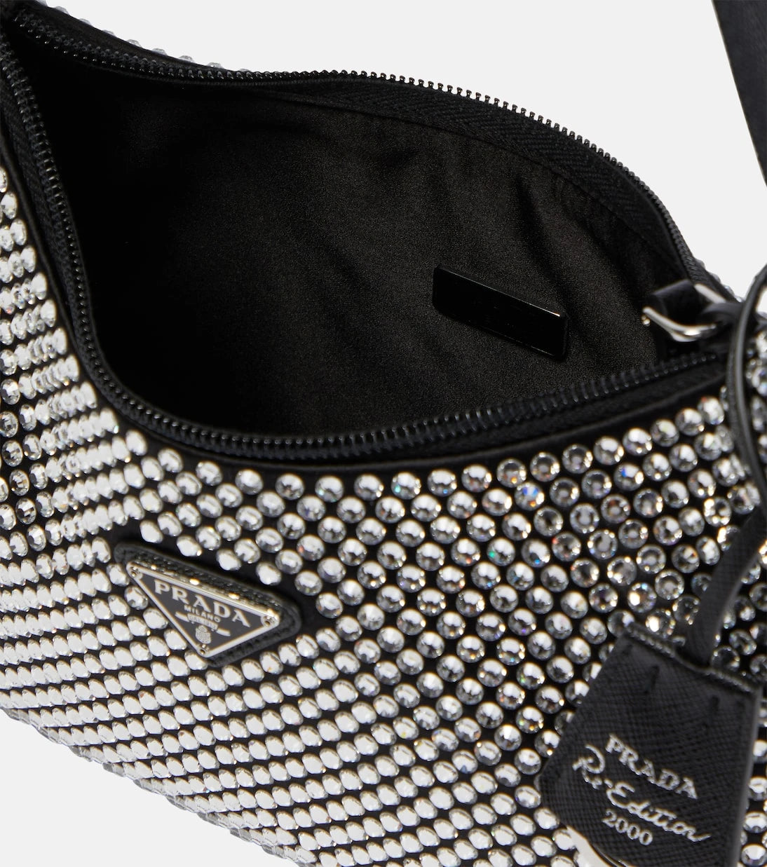 Prada - Embellished satin bag