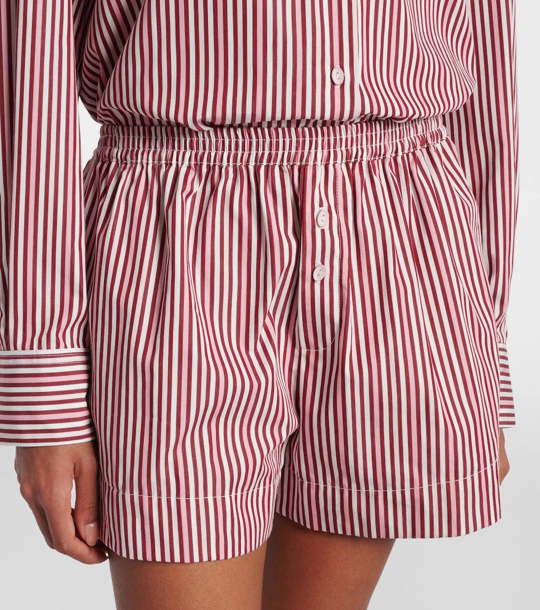 Faithfull - Lonia striped cotton shorts