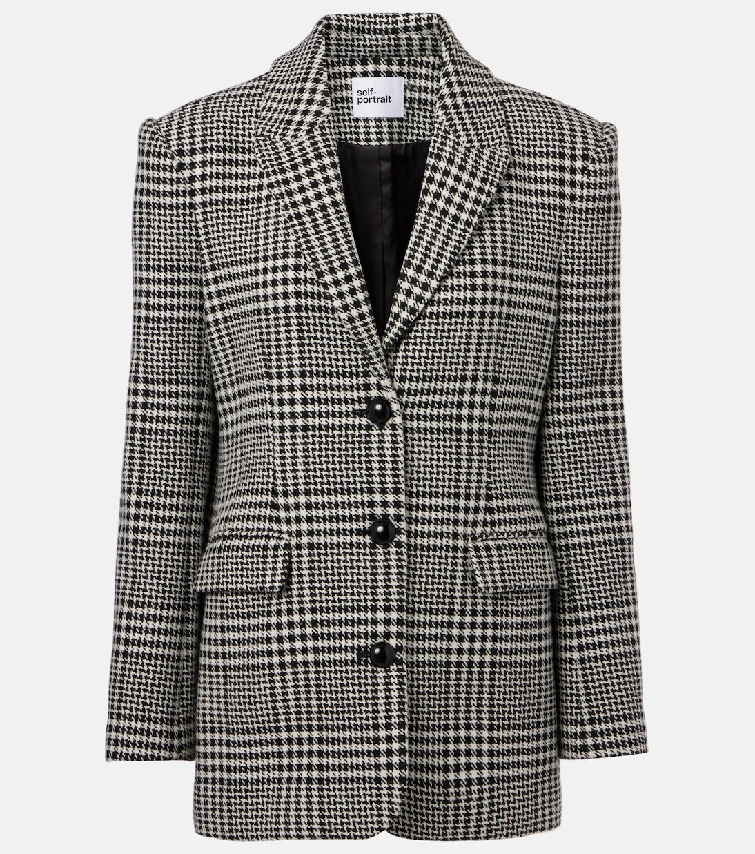 Self-Portrait - Köpek Dişi Desenli oversize blazer